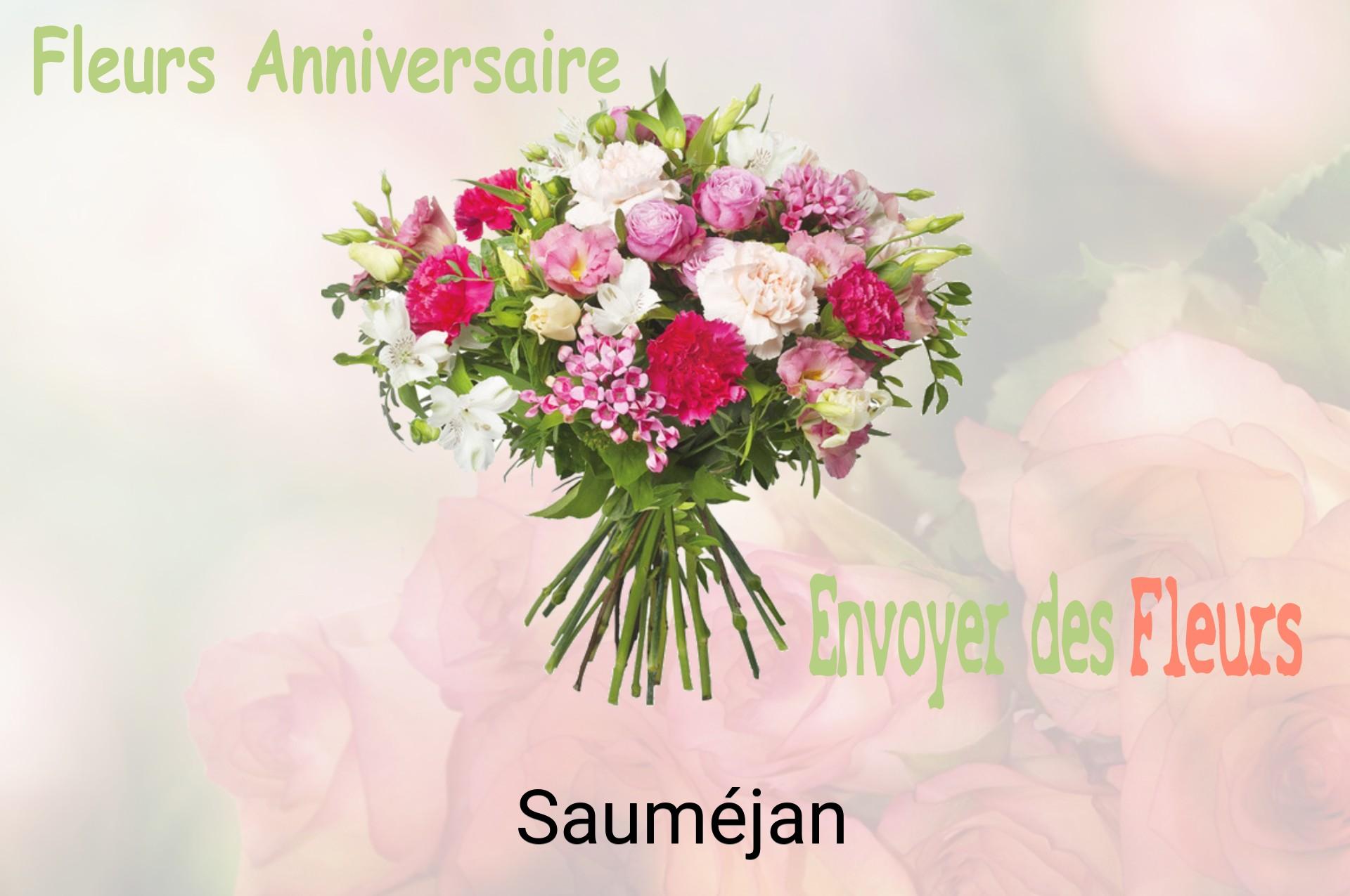 Bouquet de fleurs d’anniversaire livré à Sauméjan